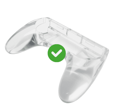 Middelmatig transparant met oplossing